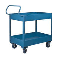 Deep Lipped Service Cart, 2 Tiers, 24" W x 47" H x 36" D, 1200 lbs. Capacity EastCoast Offshore Supplies