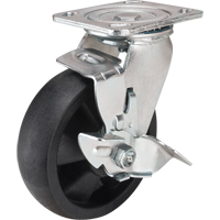 Hi-Temp Caster, Swivel with Brake, 6" (152.4 mm), Nylon, 880 lbs. (399 kg.) EastCoast Offshore Supplies