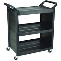 Chariot de service avec panneaux d'extr&eacute;mit&eacute;s, 3 tiers, 18-5/8" x 36-5/8" x 33-5/8", Capacit&eacute; 150 lb EastCoast Offshore Supplies