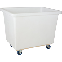 Tapered Wall Box Truck, White Polyethylene, 43" L x 30" W x 34" H, 16 cu. ft. Volume, 600 lbs. Capacity EastCoast Offshore Supplies