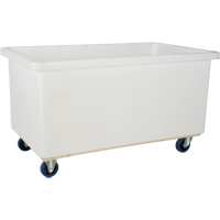 Straight Wall Box Truck, White Polyethylene, 51" L x 33" W x 39" H, 25 cu. Ft. Volume, 600 lbs. Capacity EastCoast Offshore Supplies