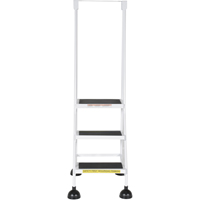 Stop-Step Ladders, 3 Steps, 16" Step Width, 28-11/16" Platform Height, Steel EastCoast Offshore Supplies