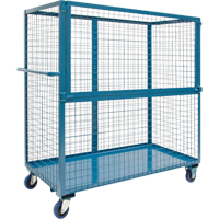 Wire Mesh Stock Truck, Steel, 24" x 55" x 36", 1200 lbs. Capacity EastCoast Offshore Supplies