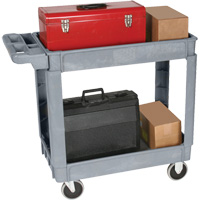 Chariot utilitaire de luxe, 2 tiers, 25" x 35-1/2" x 43,5"/43-1/2", Capacit&eacute; 550 lb EastCoast Offshore Supplies