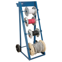 Portable Wire Reel Caddy, Steel, 4 Rod, 24-1/2" W x 49" H x 23" D, 400 lbs. Capacity EastCoast Offshore Supplies