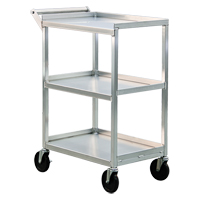 Utility Cart, 3 Tiers, 16-1/2" W x 39" H x 27-3/4" D, 350 lbs. Capacity EastCoast Offshore Supplies
