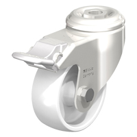 Stainless Steel Nylon Caster, Swivel with Brake, 3-1/8" (79.5 mm) Dia., 265 lbs. (120 kg.) Capacity EastCoast Offshore Supplies