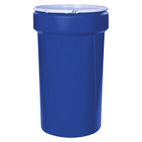 Nestable Polyethylene Drum, 55 US gal (45 imp. gal.), Open Top, Blue EastCoast Offshore Supplies