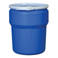Nestable Polyethylene Drum, 10 US gal (8.33 imp. gal.), Open Top, Blue EastCoast Offshore Supplies