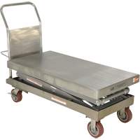 Manual Hydraulic Scissor Lift Table, 47-1/2" L x 24" W, Partial Stainless Steel, 1500 lbs. Capacity EastCoast Offshore Supplies