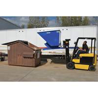 Self-Dumping Hopper, Steel, 3 cu.yd., Blue EastCoast Offshore Supplies