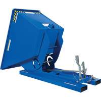 Self-Dumping Hopper, Steel, 3/4 cu.yd., Blue EastCoast Offshore Supplies