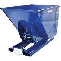 Self-Dumping Hopper, Steel, 1 cu.yd., Blue EastCoast Offshore Supplies