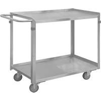 Industrial Grade Shelf Cart, 2 Tiers, 16-3/4" W x 34" H x 36-7/16" D, 600 lbs. Capacity EastCoast Offshore Supplies
