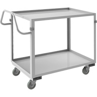 Industrial Grade Shelf Cart, 2 Tiers, 22-1/2" W x 36-1/2" H x 42-7/16" D, 600 lbs. Capacity EastCoast Offshore Supplies