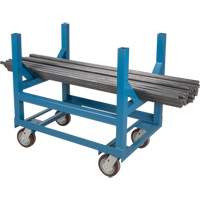 Pipe & Bar Cradle Truck, 24" L x 24" W x 34" H, 2500 lbs. Capacity, Polyurethane Wheels EastCoast Offshore Supplies