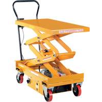DC Powered Hydraulic Scissor Lift Elevating Cart, Steel, 39-3/4" L x 20-1/2" W, 1000 lbs. Capacity EastCoast Offshore Supplies