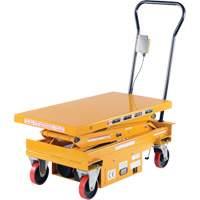 DC Powered Hydraulic Scissor Lift Elevating Cart, Steel, 39-3/4" L x 20-1/2" W, 1000 lbs. Capacity EastCoast Offshore Supplies