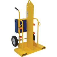 Welding Cylinder Torch Cart, Foam-Filled Wheels, 24" W x 19-1/2" L Base, 500 lbs. EastCoast Offshore Supplies