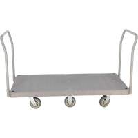 Heavy Duty Plastic Platform Truck, 60" L x 30" W, 3000 lbs. Cap., Polyurethane Wheels EastCoast Offshore Supplies