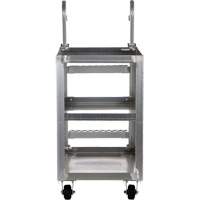 Chariot de pr&eacute;l&egrave;vement de stock, Aluminium, 21-7/8" la x 40" p, 3 tablettes, Capacit&eacute; 660 lb EastCoast Offshore Supplies