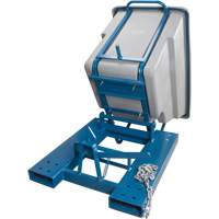 Self-Dumping Hopper, Polyethylene, 5/8 cu.yd., Grey EastCoast Offshore Supplies