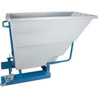 Self-Dumping Hopper, Polyethylene, 1-1/10 cu.yd, Grey EastCoast Offshore Supplies
