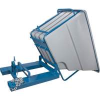 Self-Dumping Hopper, Polyethylene, 1-1/10 cu.yd, Grey EastCoast Offshore Supplies