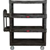Heavy-Duty Ergo Utility Cart, 4 Tiers, 24-1/4" x 62-2/5" x 54-1/10", 700 lbs. Capacity EastCoast Offshore Supplies