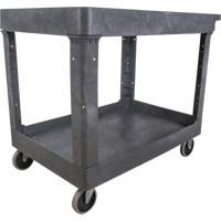 Chariot utilitaire pour l'entretien, 2 tiers, 24-5/8" x 32-1/2" x 40", Capacit&eacute; 550 lb EastCoast Offshore Supplies