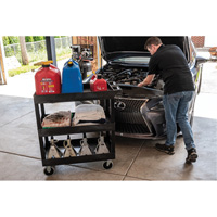 Tub Cart, 3 Tiers, 35-1/4" x 37-1/4" x 18", 375 lbs. Capacity EastCoast Offshore Supplies