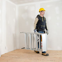 Poste de travail chevalet de sciage portatif, Cadre Aluminium, 12-1/4" p x 48" h EastCoast Offshore Supplies