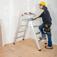 Poste de travail chevalet de sciage portatif, Cadre Aluminium, 12-1/4" p x 56" h EastCoast Offshore Supplies