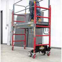 Complete Motorized Buildman 6' Baker Scaffold Kit, 31" D x 118-3/4" H EastCoast Offshore Supplies