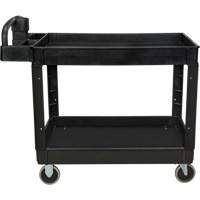 Utility Cart, 2 Tiers, 25-5/8" x 33-1/2" x 43-3/4", 550 lbs. Capacity EastCoast Offshore Supplies