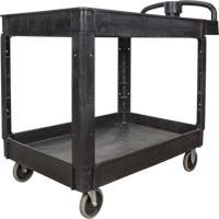 Utility Cart, 2 Tiers, 25-5/8" x 33-1/2" x 43-3/4", 550 lbs. Capacity EastCoast Offshore Supplies