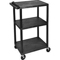 Electric Utility Cart, 3 Tiers, 24" x 42" x 18", 300 lbs. Capacity EastCoast Offshore Supplies