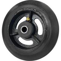 Roue en caoutchouc moul&eacute;, 6'' (152 mm) dia. x 1-1/2" (38 mm) la, Capacit&eacute; de 450 lb (204 kg) EastCoast Offshore Supplies