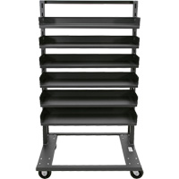 Single-Sided Heavy Duty A-Frame Cart with 6 Trays, 38" x 25" x 63", 2500 lbs. Capacity EastCoast Offshore Supplies