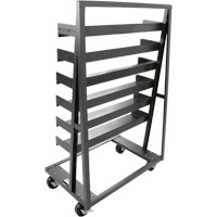 Single-Sided Heavy Duty A-Frame Cart with 6 Trays, 38" x 25" x 63", 2500 lbs. Capacity EastCoast Offshore Supplies