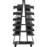 Double-Sided Heavy Duty A-Frame Cart with 12 Trays, 38" x 30" x 63", 2500 lbs. Capacity EastCoast Offshore Supplies