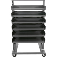Double-Sided Heavy Duty A-Frame Cart with 12 Trays, 38" x 30" x 63", 2500 lbs. Capacity EastCoast Offshore Supplies