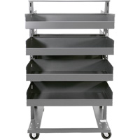 Double-Sided Heavy Duty A-Frame Cart with 8 Large Lipped Trays, 38" x 30" x 63", 2500 lbs. Capacity EastCoast Offshore Supplies