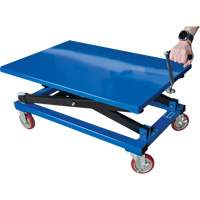 Manual Scissor Lift Table, 37-3/8" L x 23-5/8" W, Steel, 660 lbs. Capacity EastCoast Offshore Supplies