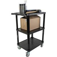 Chariot utilitaire avec tablette plate, 3 tiers, 18-1/8" x 37-3/8" x 27-3/4", Capacit&eacute; 330 lb EastCoast Offshore Supplies