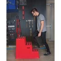 Industrial Step Stool, 3 Steps, 34-13/16" x 22-7/16" x 28-1/2" High EastCoast Offshore Supplies