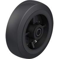 Roue en caoutchouc noir sur noyau en fonte EastCoast Offshore Supplies