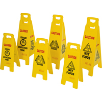 Panneaux d'avertissement de plancher mouill&eacute;, Quadrilingue avec pictogramme EastCoast Offshore Supplies