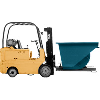 Self-Dumping Hopper, Steel, 3/4 cu.yd., Blue EastCoast Offshore Supplies