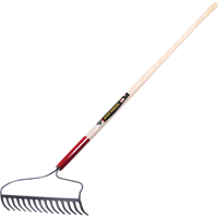 Pro Bow Rake, Wood Handle, 60" L, 16" Blade, 15 Tines EastCoast Offshore Supplies